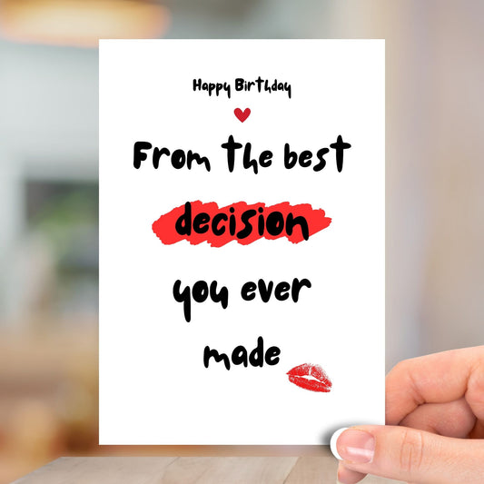 From The Best, Happy Birthday Card