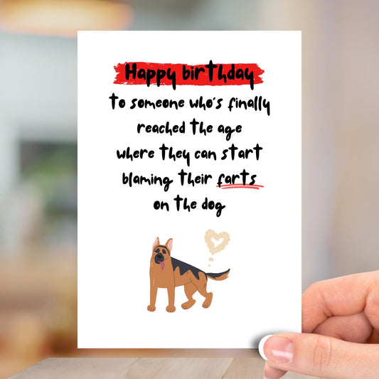 Reached The Age, Happy Birthday Card