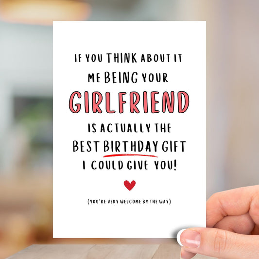 Me Being Your Girlfriend, Happy Birthday Card