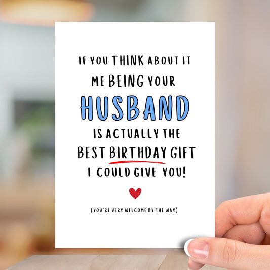 Me Being Your Husband, Happy Birthday Card