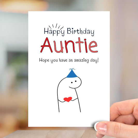 Amazing Day Auntie, Happy Birthday Card