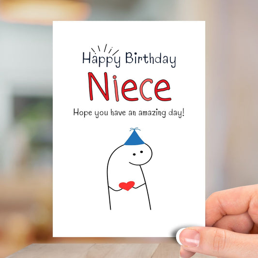 Amazing Day Niece, Happy Birthday Card