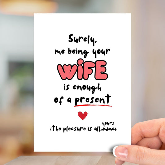 Surely Me Being Your Wife, Happy Birthday Card