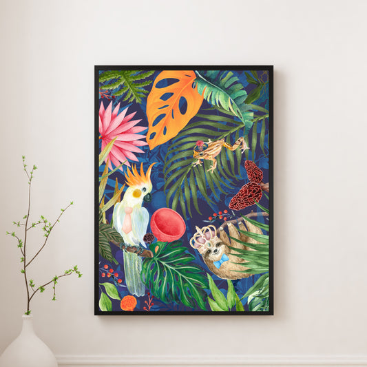 Tropical Print, Jungle Wall Art, A3/A4/A5 Sizes