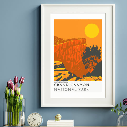 Grand Canyon, Art Print, A3/A4/A5 Sizes