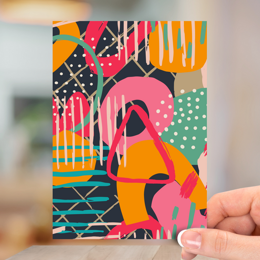 Abstract Shapes, All Occasion Greeting Card