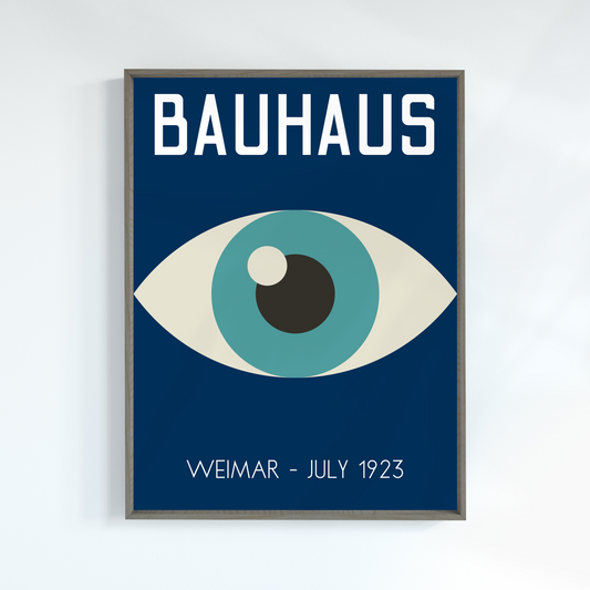 Bauhaus Exhibition, Blue Eye, Art Print, A3/A4/A5 Sizes