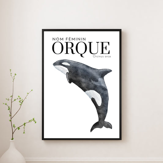 Orque, Art Print, A3/A4/A5 Sizes