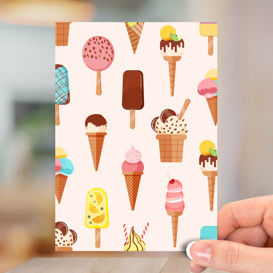 Ice Creams, All Occasion Greeting Card
