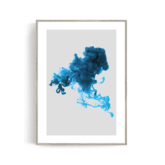 Blue Smoke, Art Print, A3/A4/A5 Sizes