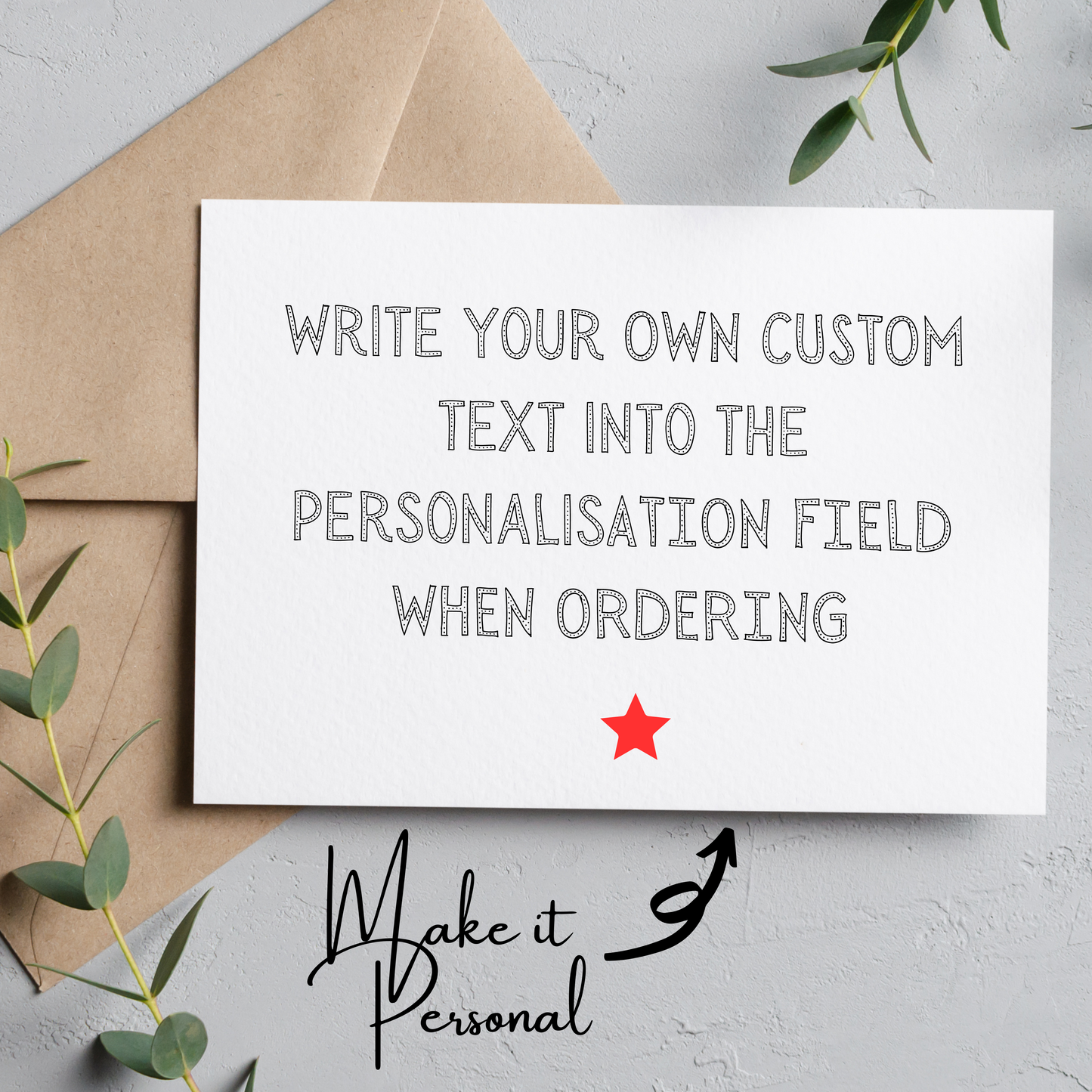 Personalized Cards with Custom Messages for Loved Ones | Elegant Design