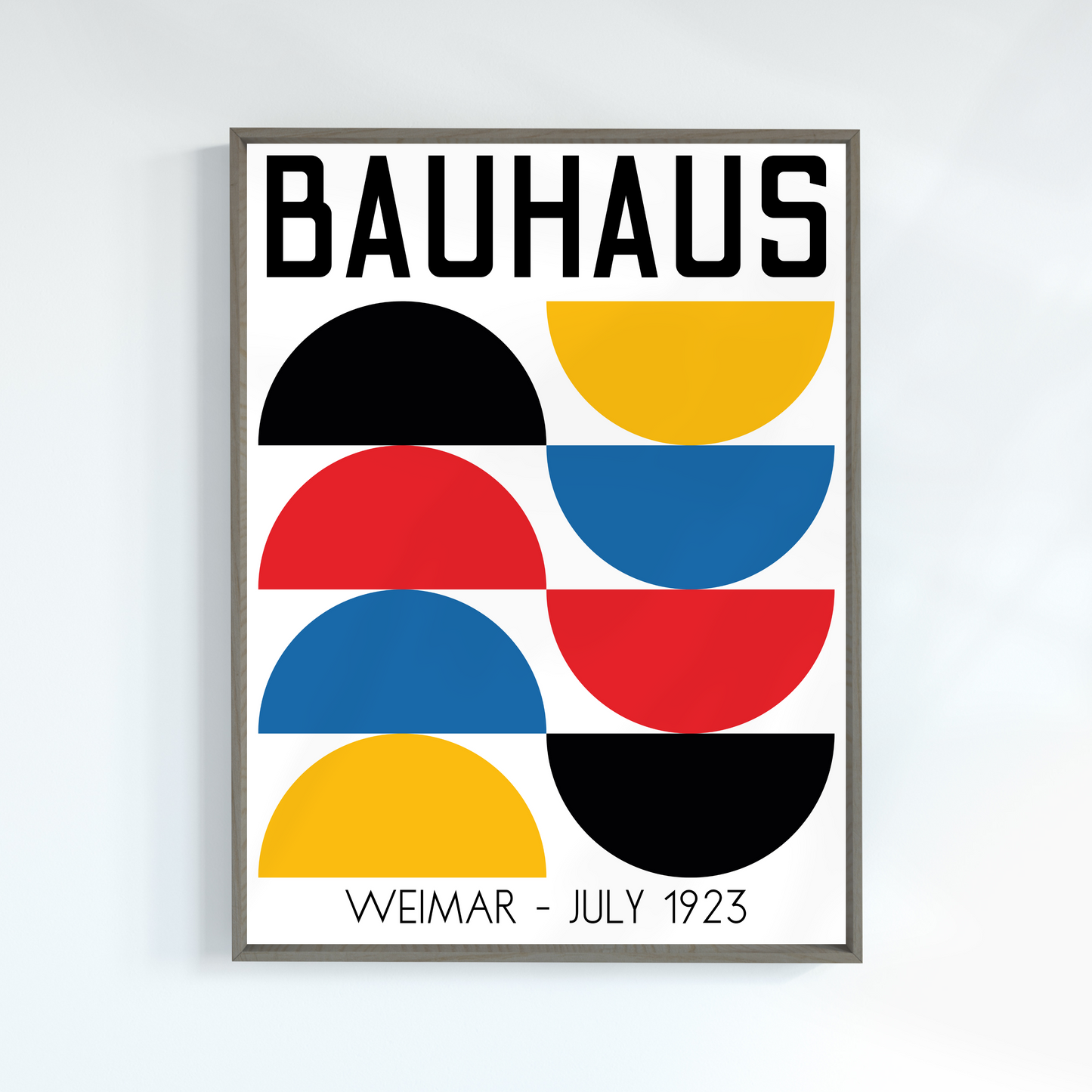 Bauhaus Exhibition, Multicolour, Art Print, A3/A4/A5 Sizes