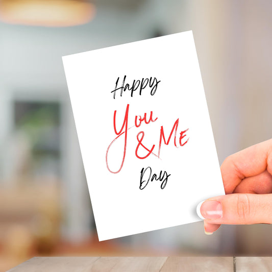 You And Me Day, Anniversary Card