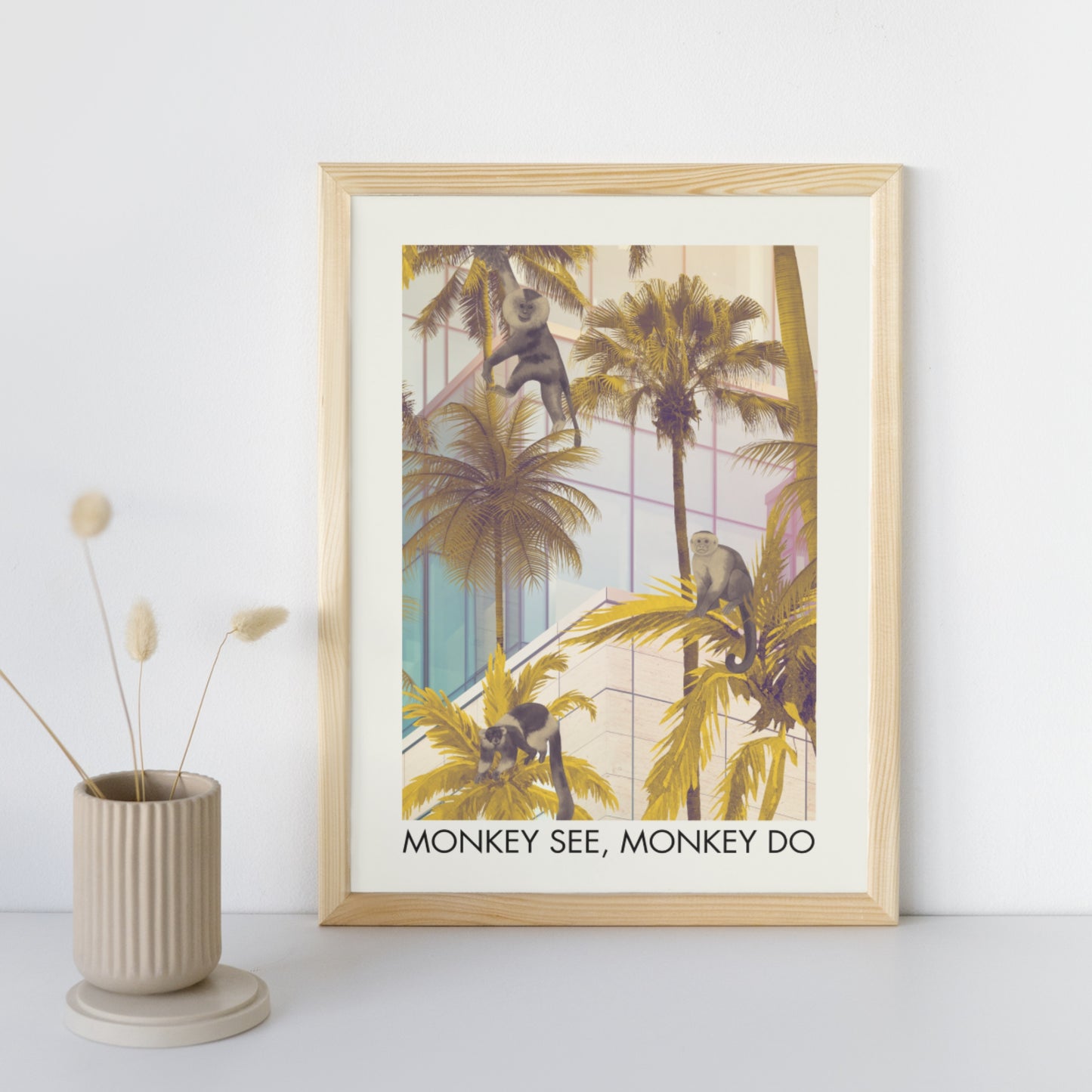 Monkey See, Monkey Do, Art Print, A3/A4/A5 Sizes