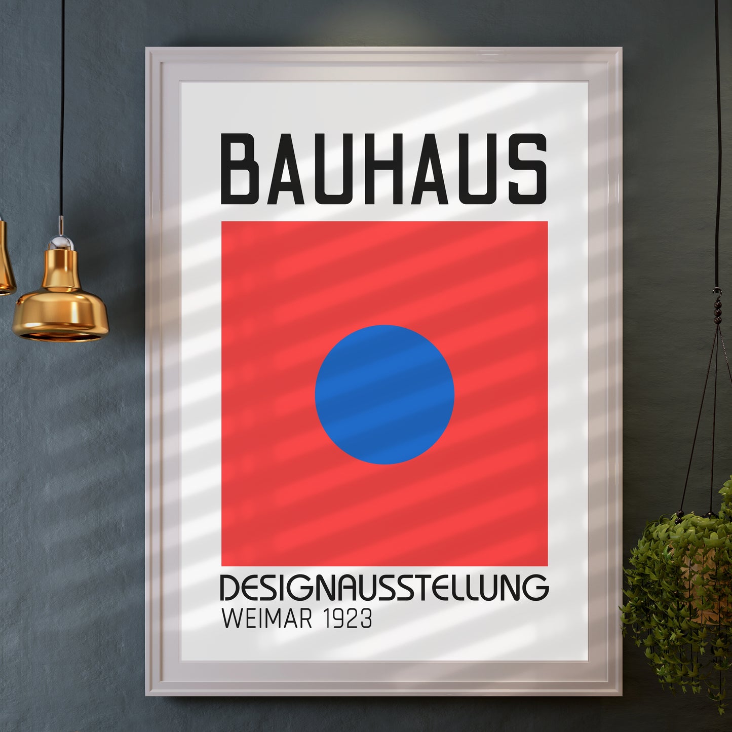 Bauhaus Exhibition, Blue Dot, Art Print, A3/A4/A5 Sizes