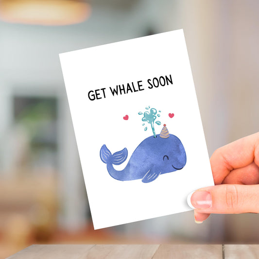 Get Whale Soon, Get Well Card