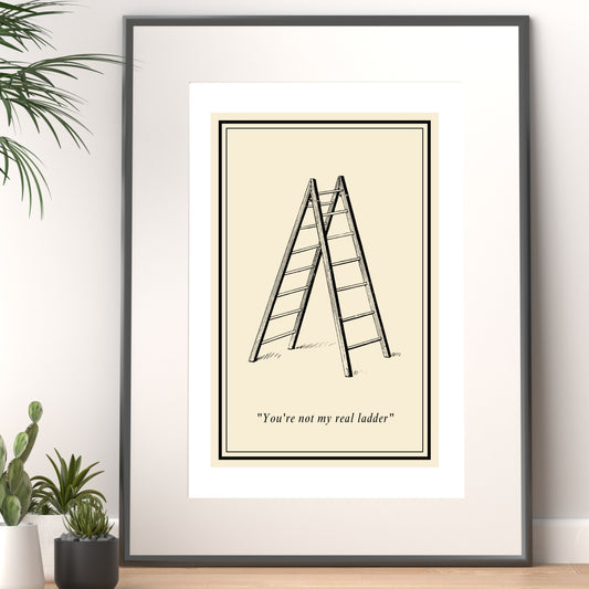 Step Ladder, Art Print, A3/A4/A5 Sizes