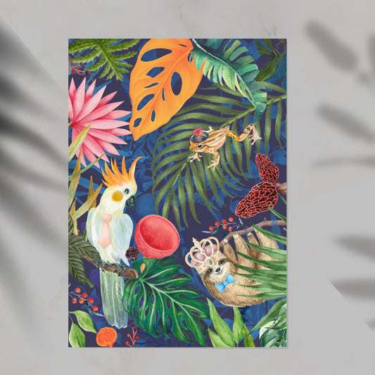Jungle Friends Art Print, A3/A4/A5 Sizes