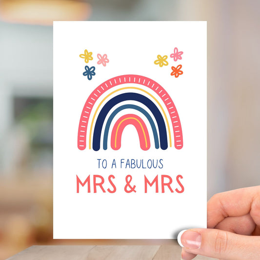 Fabulous Mrs & Mrs, Anniversary Card