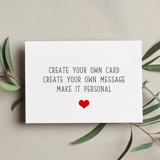 Design Your Own Personalized Cards: Create Meaningful Messages